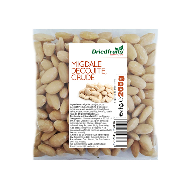 Migdale decojite crude Driedfruits – 200 g